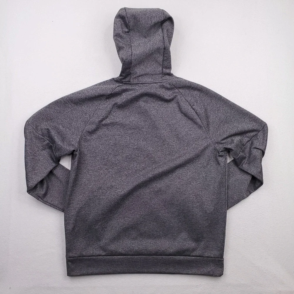 Nike‎ Hoodie Mens Large Gray Therma Fit Fleece Pullover Sweathshirt Swoosh Logo